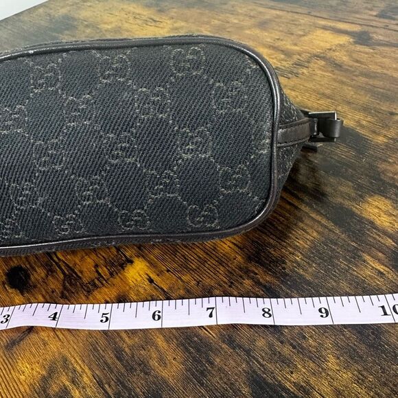 Gucci GG Monogram Brown Canvas Boat Pochette Bag Vintage - Picture 14 of 16